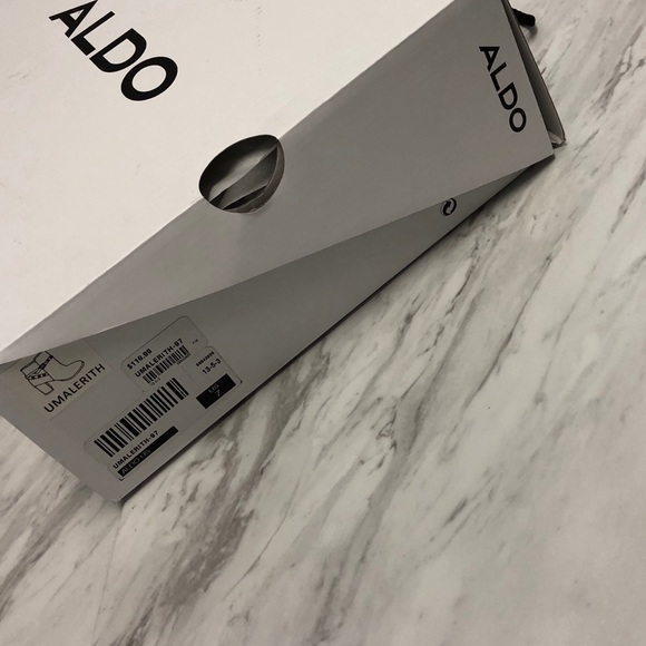 NWT Aldo Gold Studded Umalerith Boot Black - 7 - Picture 6 of 6